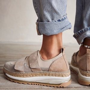 Freepeople Chaplin Double Take Sneakers in Ivory Combo